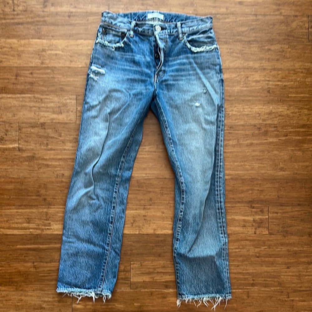 Mousy Vintage Women's Blue Distressed Jeans size 28